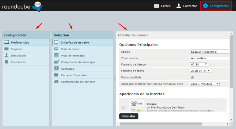 Cómo configurar Roundcube