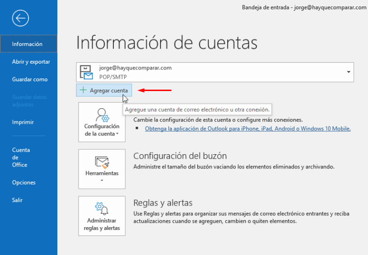 Cómo configurar Outlook