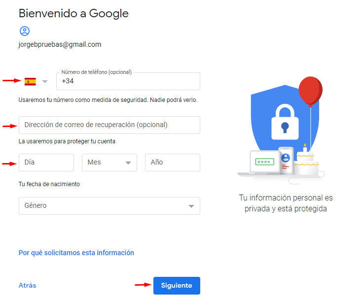crear una cuenta de gmail gratis